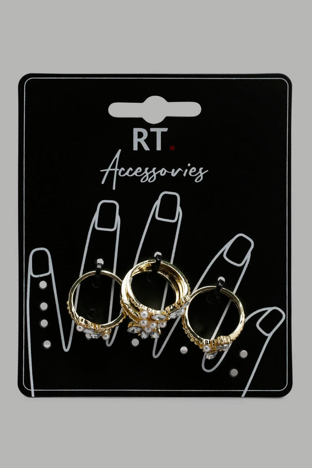 Redtag-Assorted-Rings-Category:Jewellery,-Colour:Assorted,-Filter:Women's-Accessories,-New-In,-New-In-Women-ACC,-Non-Sale,-Section:Women,-W22O,-Women-Jewellery-Women-