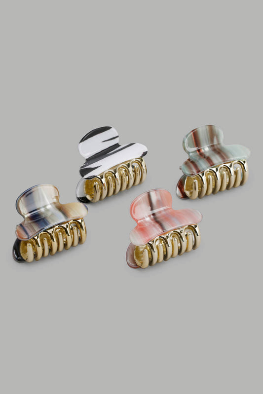 Redtag-Assorted-Hair-Claw-Category:Hair-Accessories,-Colour:Assorted,-Filter:Women's-Accessories,-LEC-Hair-Accessories,-New-In,-New-In-Women-ACC,-Non-Sale,-Section:Women,-W22O-Women-
