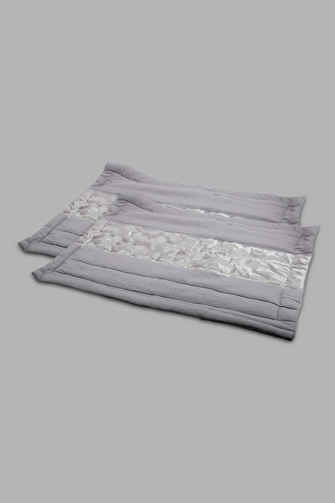 Redtag-Grey-3-Piece-Cut-Velvet-Bedspread-Set-(Double-Size)-Category:Bedspreads,-Colour:Grey,-Deals:New-In,-Filter:Home-Bedroom,-HMW-BED-Bedspreads,-New-In-HMW-BED,-Non-Sale,-Section:Homewares,-W22A-Home-Bedroom-
