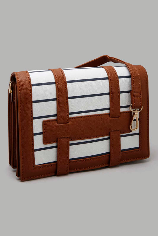 Redtag-Navy-And-White-Nautical-Stripe-Cross-Body-Bag-Category:Bags,-Colour:Assorted,-Filter:Women's-Accessories,-New-In,-New-In-Women-ACC,-Non-Sale,-Section:Women,-W22O,-Women-Bags-Women-