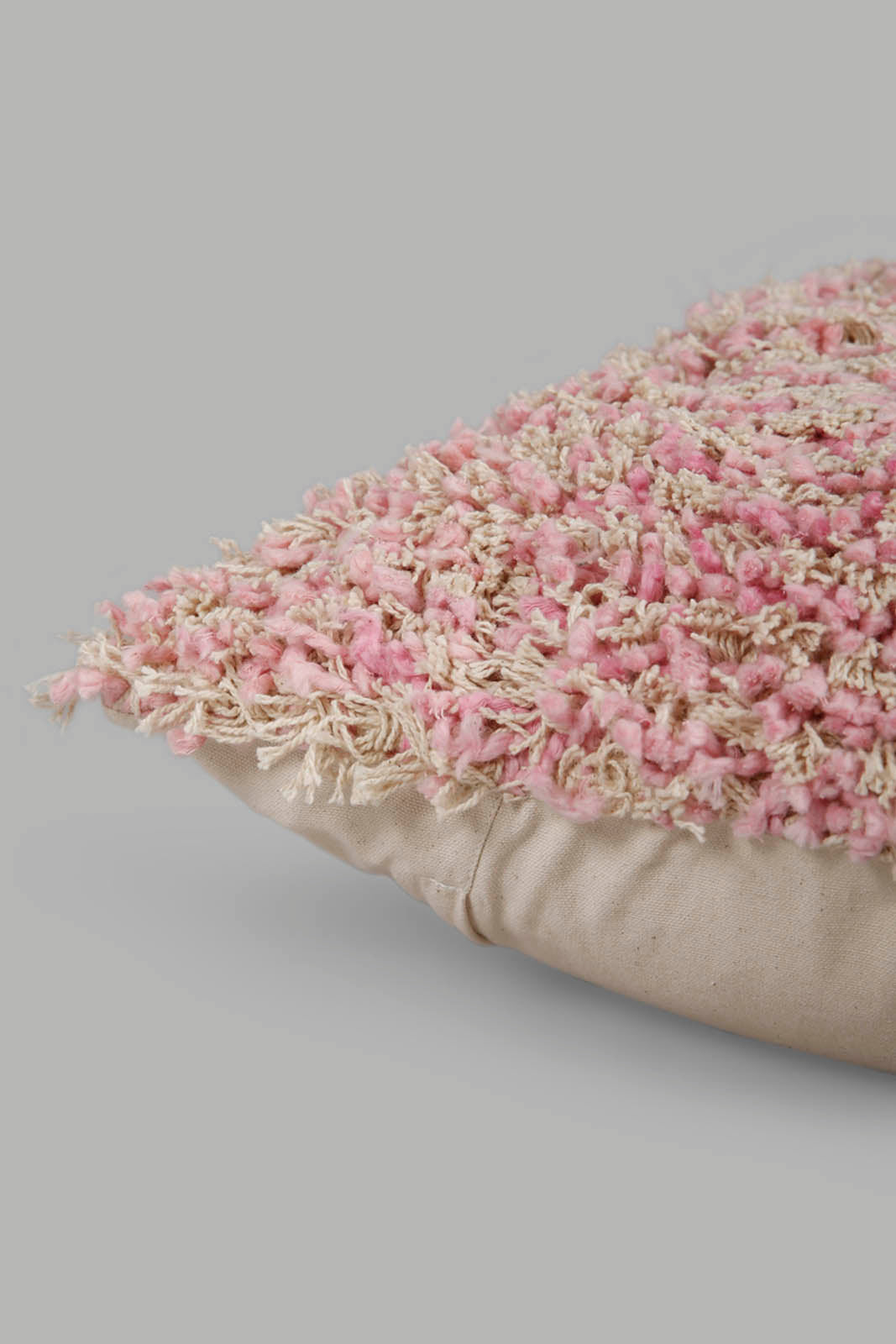 Redtag-Pink-Shaggy-Cushion-Category:Cushions,-Colour:Pink,-Deals:New-In,-Filter:Home-Bedroom,-HMW-BED-Cushions,-Naya,-New-In-HMW-BED,-Non-Sale,-Section:Homewares,-W22O-Home-Bedroom-