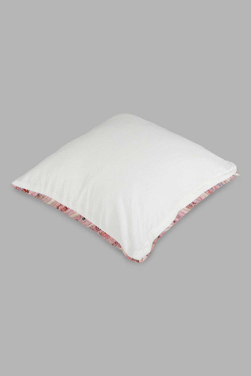 Redtag-Multi-Colour-Handwoven-Chindi-Cushion-Category:Cushions,-Colour:Multicolour,-Deals:New-In,-Filter:Home-Bedroom,-HMW-BED-Cushions,-Naya,-New-In-HMW-BED,-Non-Sale,-Section:Homewares,-W22O-Home-Bedroom-