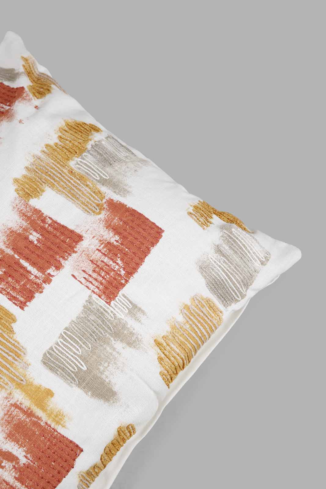 Redtag-Multi-Coloured-Printed-Cushion-Category:Cushions,-Colour:Multicolour,-Deals:New-In,-Filter:Home-Bedroom,-Harmony,-HMW-BED-Cushions,-New-In-HMW-BED,-Non-Sale,-Section:Homewares,-W22O-Home-Bedroom-