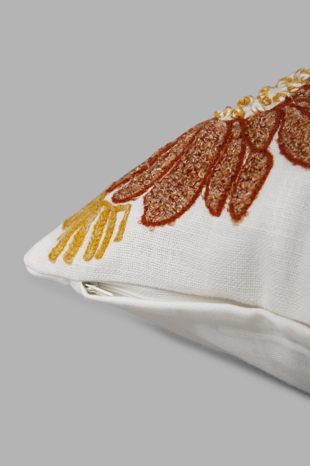 Redtag-Multi-Coloured-Embroidered-Cushion-Category:Cushions,-Colour:Multicolour,-Deals:New-In,-Filter:Home-Bedroom,-Harmony,-HMW-BED-Cushions,-New-In-HMW-BED,-Non-Sale,-Section:Homewares,-W22O-Home-Bedroom-