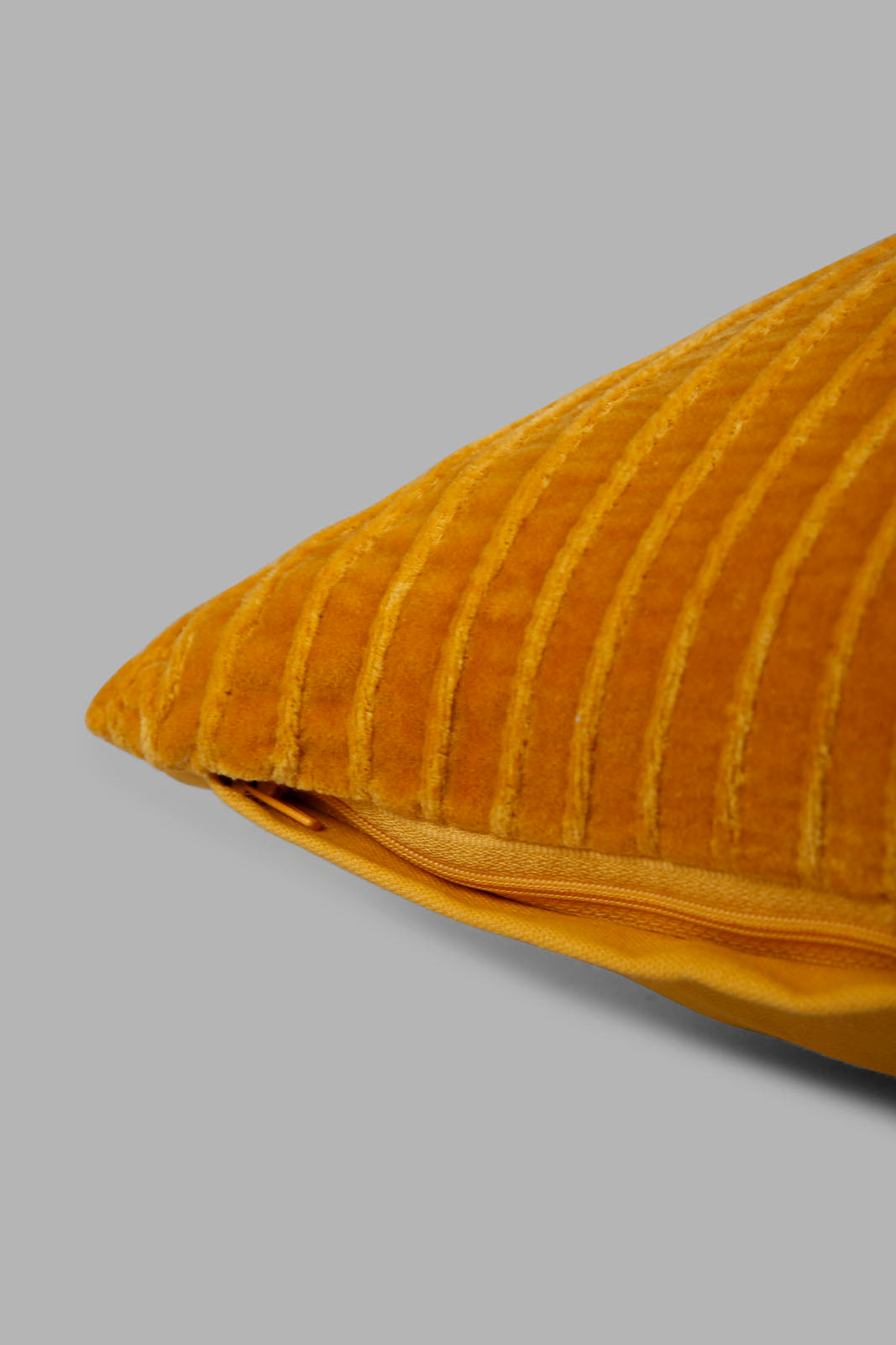 Redtag-Mustard-Ribbed-Cushion-Category:Cushions,-Colour:Yellow,-Deals:New-In,-Filter:Home-Bedroom,-Harmony,-HMW-BED-Cushions,-New-In-HMW-BED,-Non-Sale,-Section:Homewares,-W22O-Home-Bedroom-