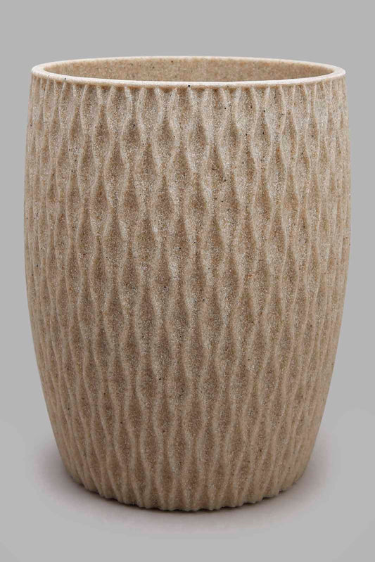 Redtag-Beige-Waste-Basket-Category:Waste-Bins,-Colour:White,-Deals:New-In,-Elsa,-Filter:Home-Bathroom,-HMW-BAC-Bath-Accessories,-New-In-HMW-BAC,-Non-Sale,-Section:Homewares,-W22A-Home-Bathroom-