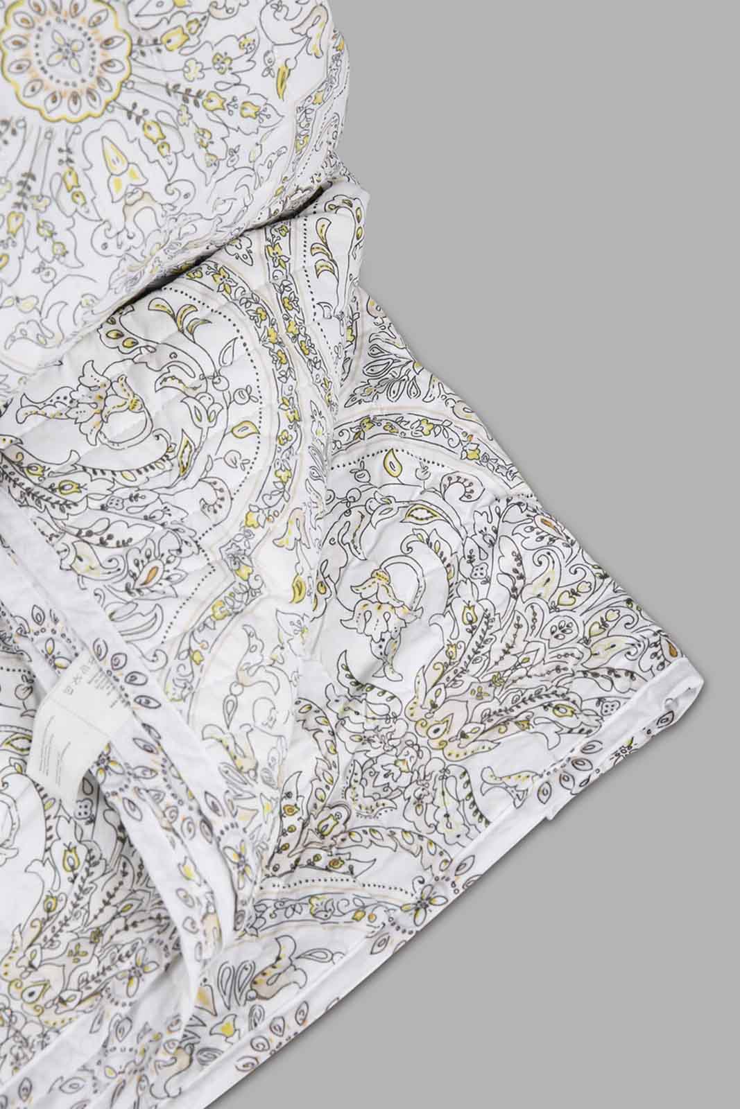 Redtag-Beige-3-Piece-Geometric-Printed-Quilt-Set-(Single-Size)-Category:Quilts,-Colour:Beige,-Deals:New-In,-Filter:Home-Bedroom,-HMW-BED-Quilts,-New-In-HMW-BED,-Non-Sale,-Section:Homewares,-W22A-Home-Bedroom-