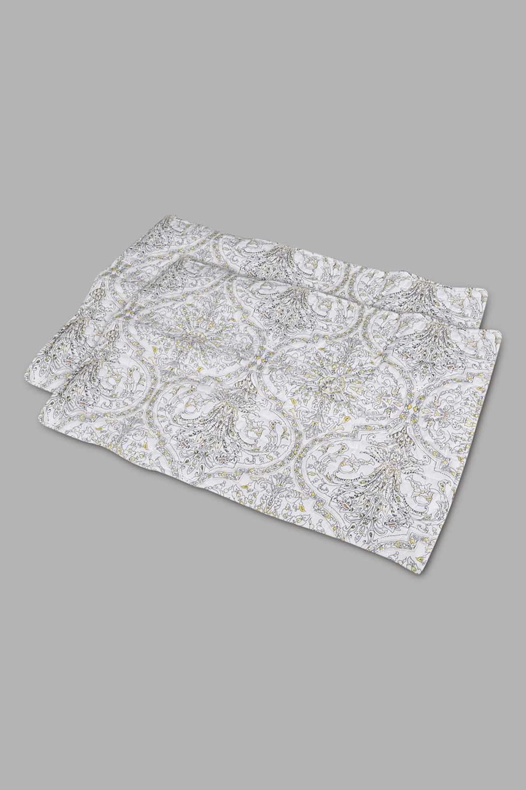 Redtag-Beige-3-Piece-Geometric-Printed-Quilt-Set-(Double-Size)-Category:Quilts,-Colour:Beige,-Deals:New-In,-Filter:Home-Bedroom,-HMW-BED-Quilts,-New-In-HMW-BED,-Non-Sale,-Section:Homewares,-W22A-Home-Bedroom-