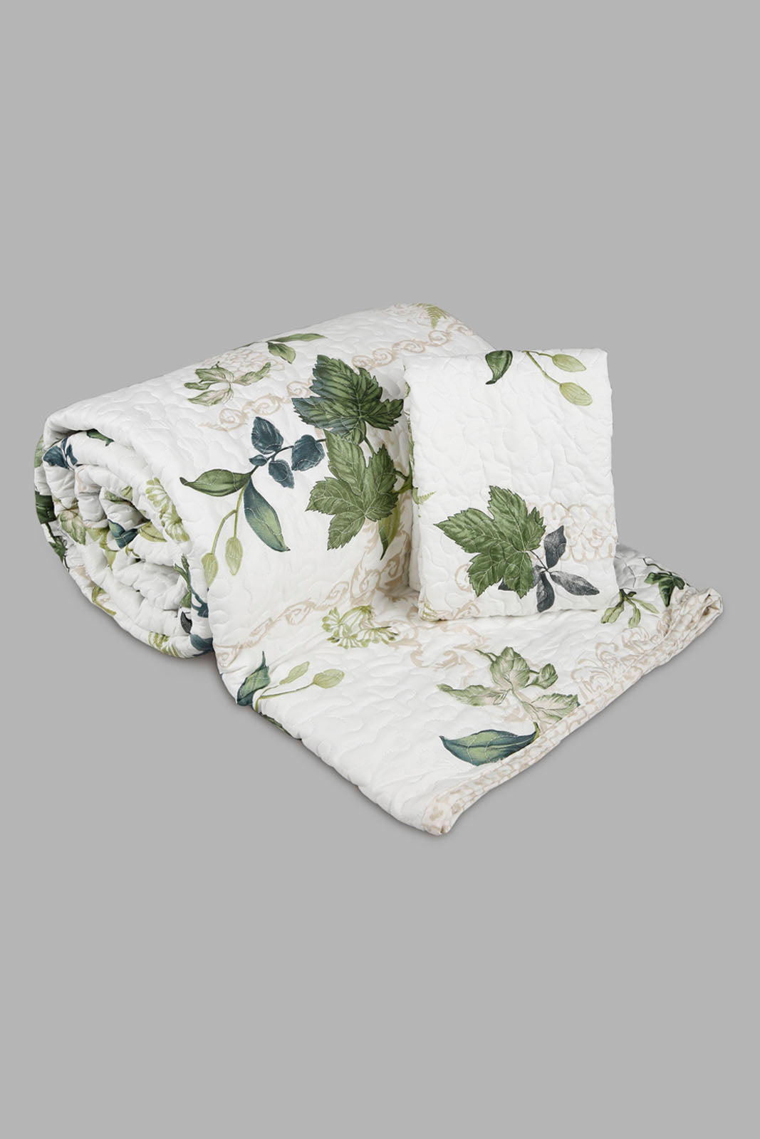 Redtag-Brown-3-Piece-Geometric-Printed-Quilt-Set-(Single-Size)-Category:Quilts,-Colour:Brown,-Deals:New-In,-Filter:Home-Bedroom,-HMW-BED-Quilts,-New-In-HMW-BED,-Non-Sale,-Section:Homewares,-W22A-Home-Bedroom-