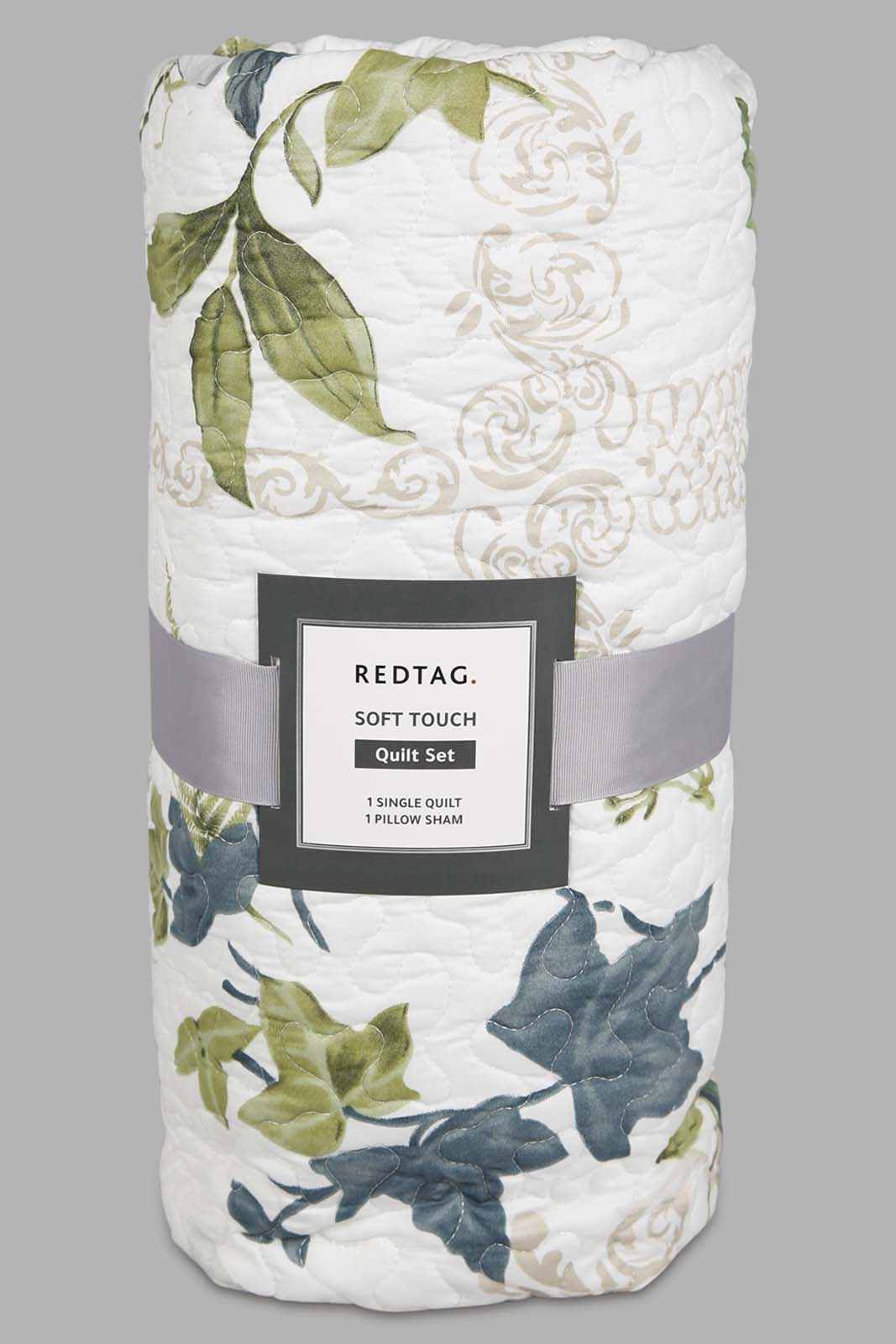 Redtag-Brown-3-Piece-Geometric-Printed-Quilt-Set-(Single-Size)-Category:Quilts,-Colour:Brown,-Deals:New-In,-Filter:Home-Bedroom,-HMW-BED-Quilts,-New-In-HMW-BED,-Non-Sale,-Section:Homewares,-W22A-Home-Bedroom-