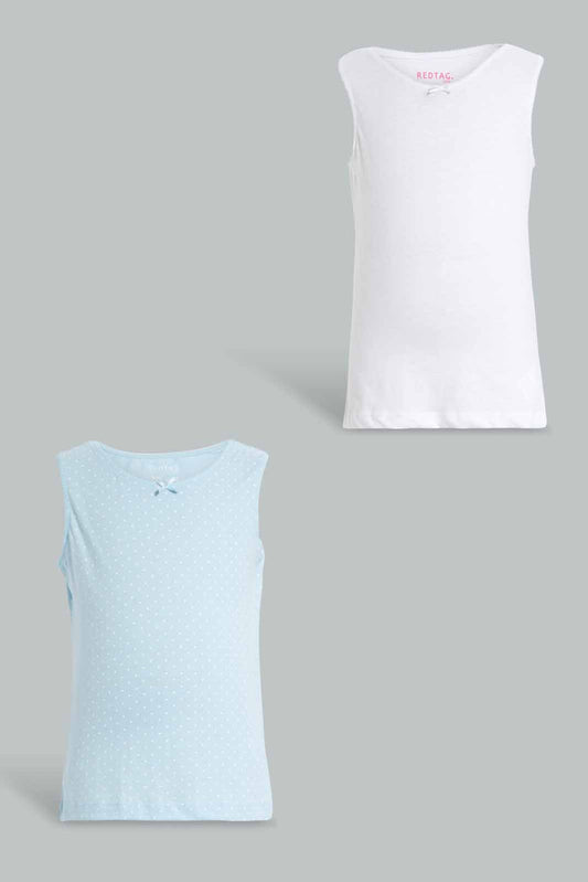 Redtag-Assorted-Pack-Of-2-Vest-365,-Category:Vests,-Colour:Assorted,-ESS,-Filter:Girls-(2-to-8-Yrs),-GIR-Vests,-New-In,-New-In-GIR,-Non-Sale,-Section:Kidswear-Girls-2 to 8 Years