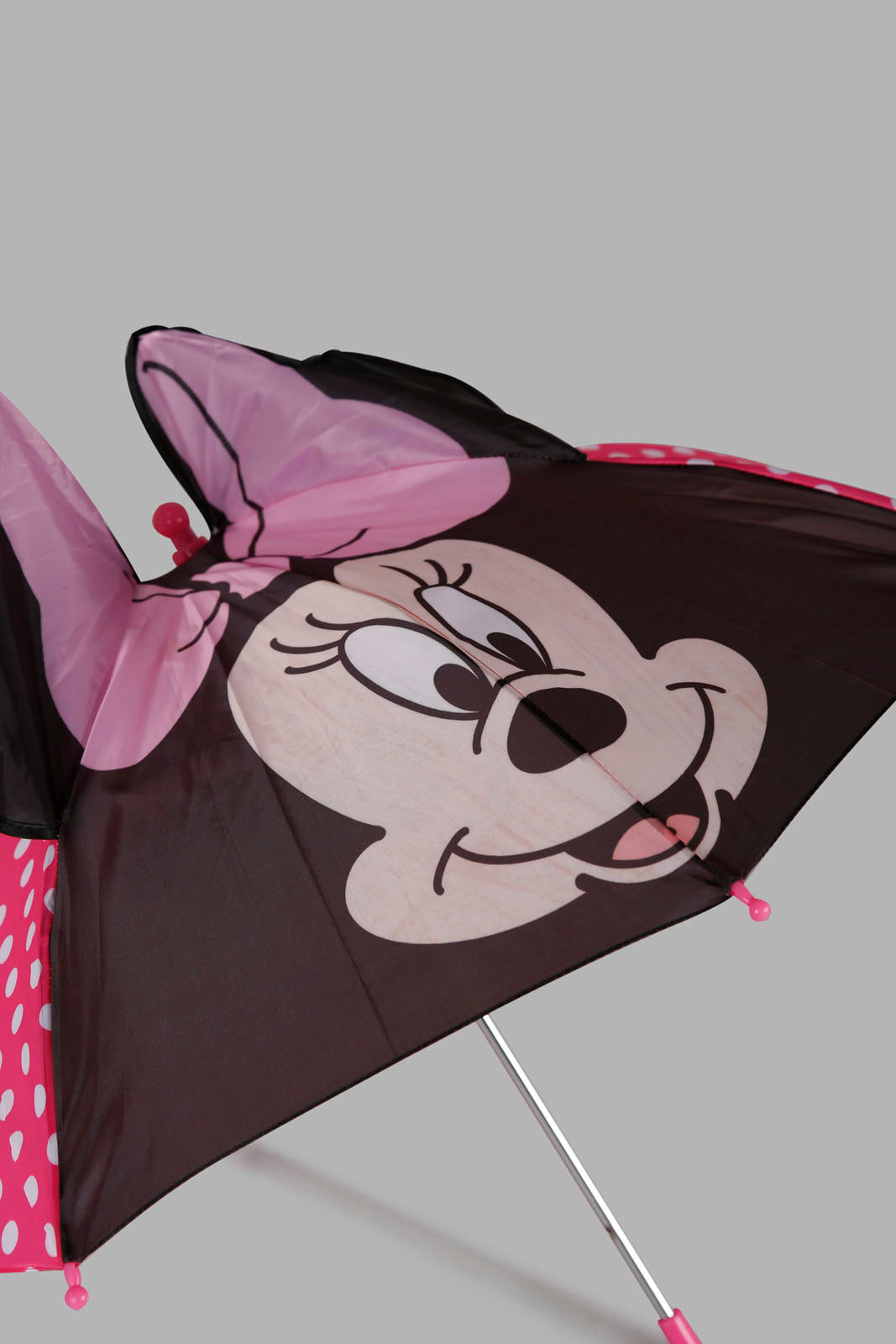 Redtag-Minnie-Kids-3D-Umbrella-Category:Umbrellas,-Colour:Pink,-Filter:Travel-Accessories,-IMP-Umbrellas,-New-In,-New-In-IMP-ACC,-Non-Sale,-Section:Girls-(0-to-14Yrs),-W22O-Travel-Accessories-
