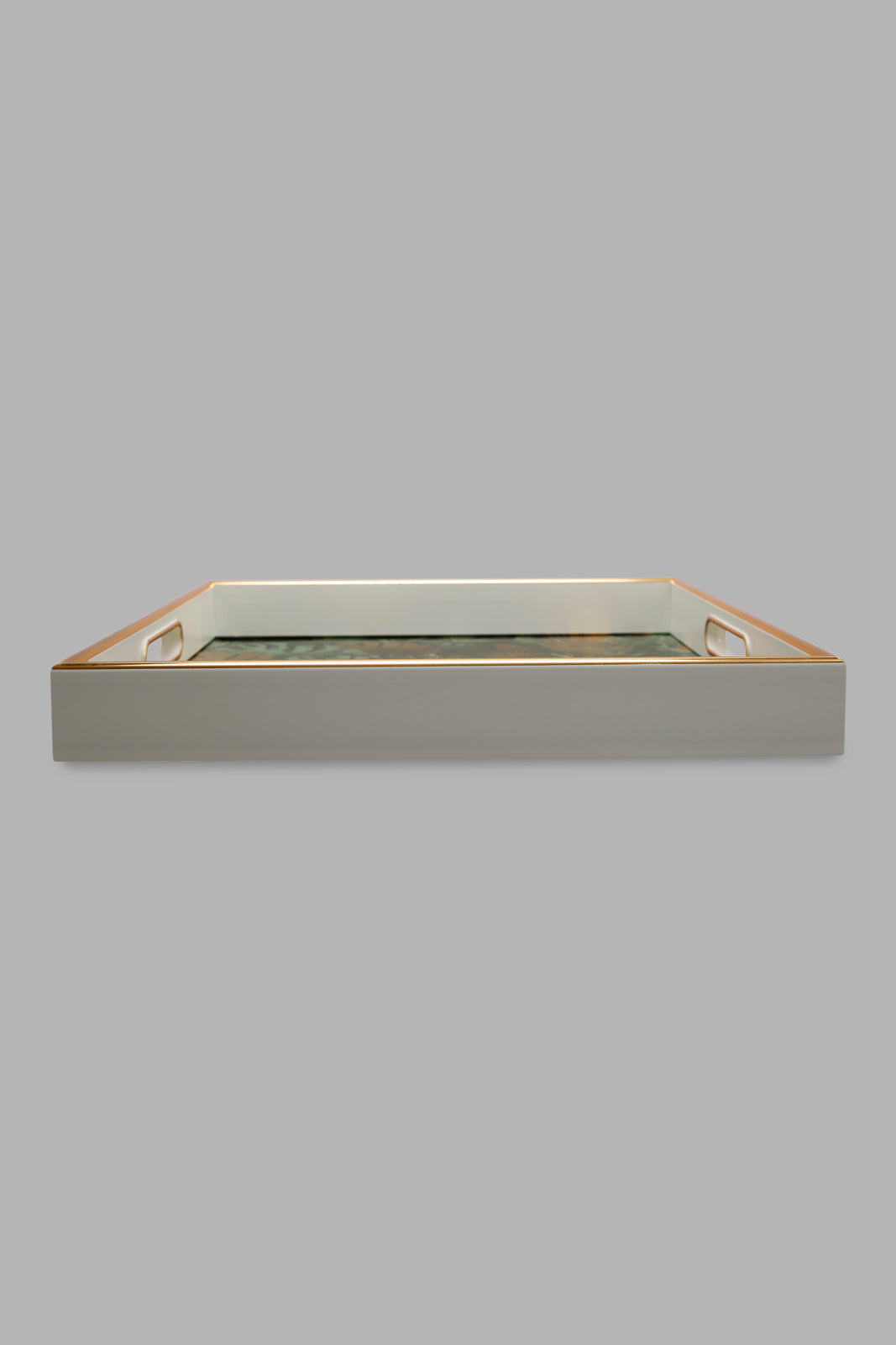 Redtag-Gold-Geomatic-Square-Tray-Category:Trays,-Colour:Gold,-Deals:New-In,-Filter:Home-Dining,-HMW-DIN-Serveware,-New-In-HMW-DIN,-Non-Sale,-Section:Homewares,-W22A-Home-Dining-