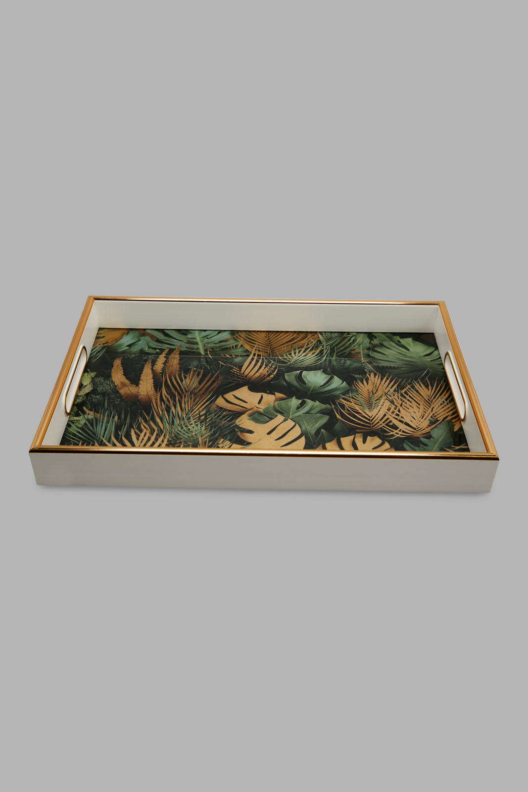 Redtag-Gold-Geomatic-Rectangle-Tray-(Medium)-Category:Trays,-Colour:Gold,-Deals:New-In,-Filter:Home-Dining,-HMW-DIN-Serveware,-New-In-HMW-DIN,-Non-Sale,-Section:Homewares,-W22A-Home-Dining-