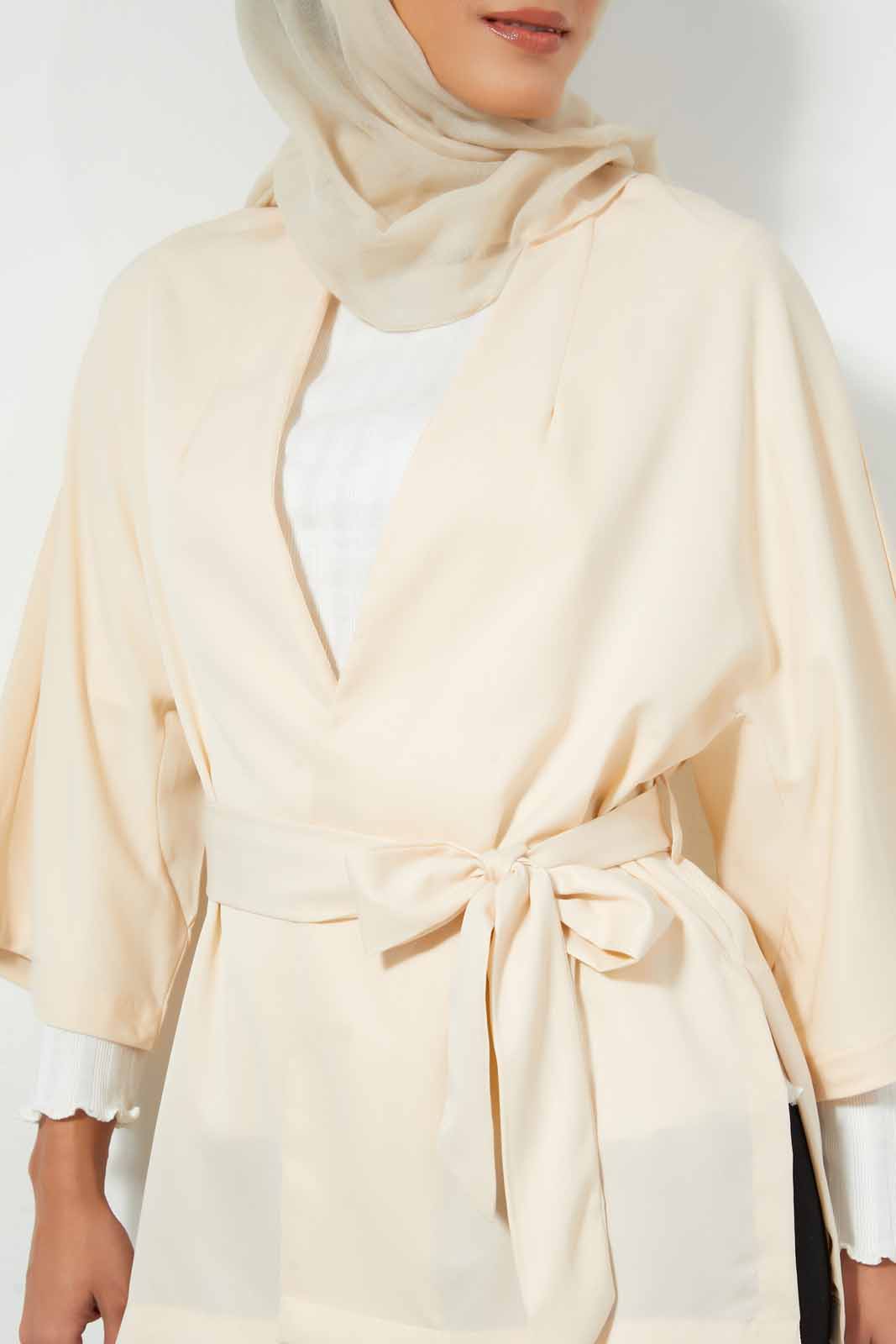 Redtag-Beige-Belted-Cardigan-Cardigans-Women's-