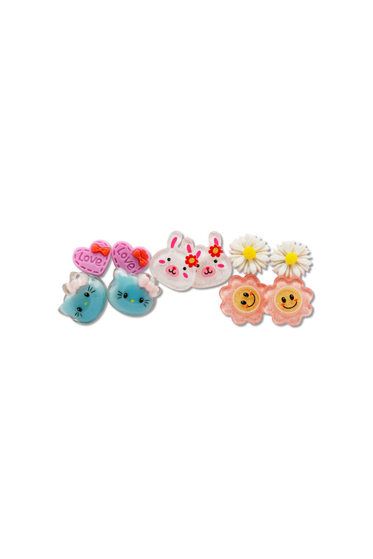 Redtag-Multi-Earring-Category:Jewellery,-Colour:Multicolour,-Dept:Girls,-Filter:Girls-Accessories,-GIR-Jewellery,-New-In,-New-In-GIR-ACC,-Non-Sale,-Section:Girls-(0-to-14Yrs),-W22A-Girls-