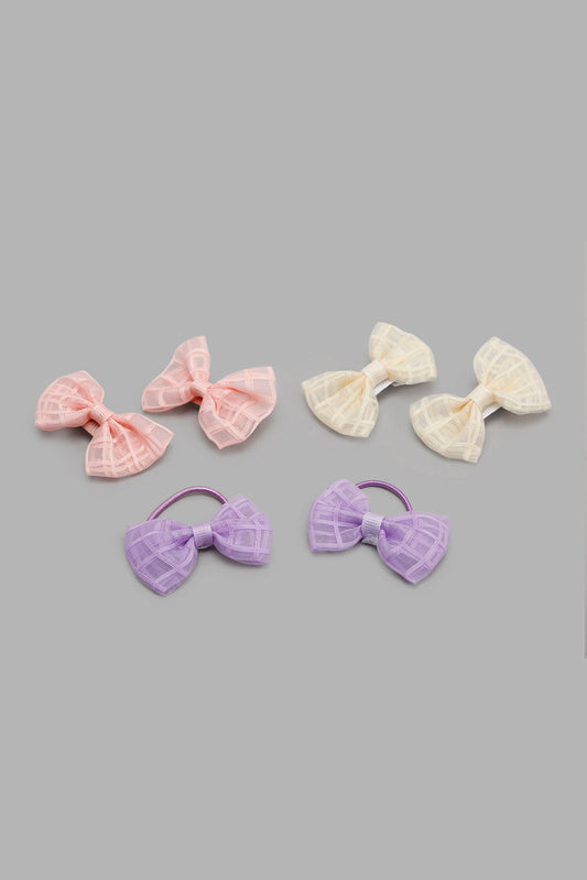 Girls Assorted Hair Clip And Scrunchy Set (6 Piece)