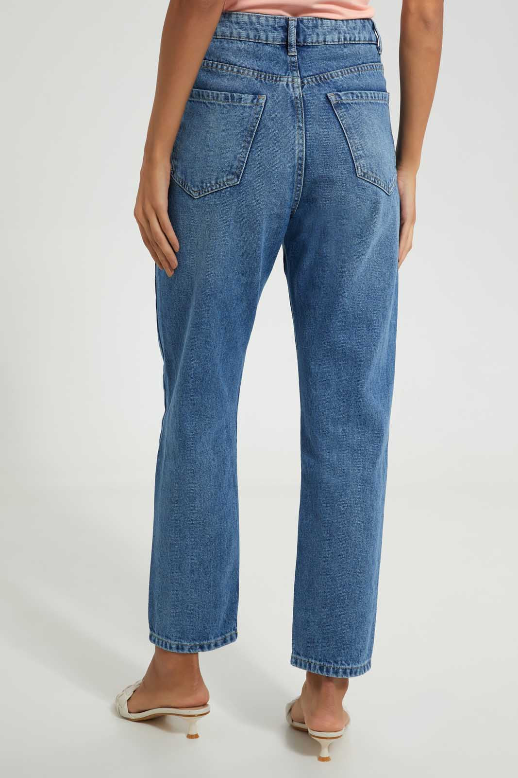 Redtag-Lt-Wash-Mom-Fit-Jeans-Jeans-Skinny-Fit-Women's-
