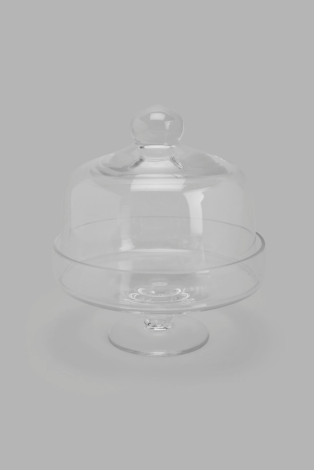 Redtag-Clear-Glass-Cake-Stand-With-Dome-Category:Bakeware,-Colour:Na,-Deals:New-In,-Filter:Home-Dining,-HMW-DIN-Storage,-New-In-HMW-DIN,-Non-Sale,-Section:Homewares,-W22O-Home-Dining-