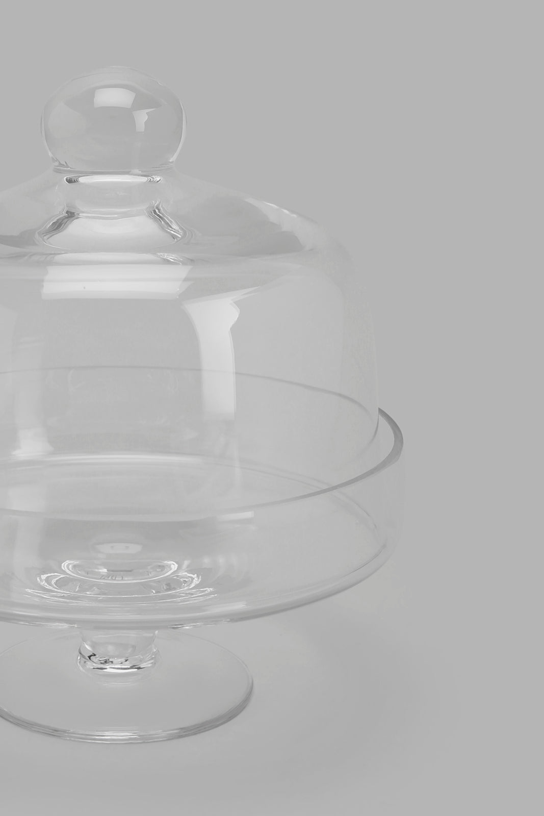 Redtag-Clear-Glass-Cake-Stand-With-Dome-Category:Bakeware,-Colour:Na,-Deals:New-In,-Filter:Home-Dining,-HMW-DIN-Storage,-New-In-HMW-DIN,-Non-Sale,-Section:Homewares,-W22O-Home-Dining-