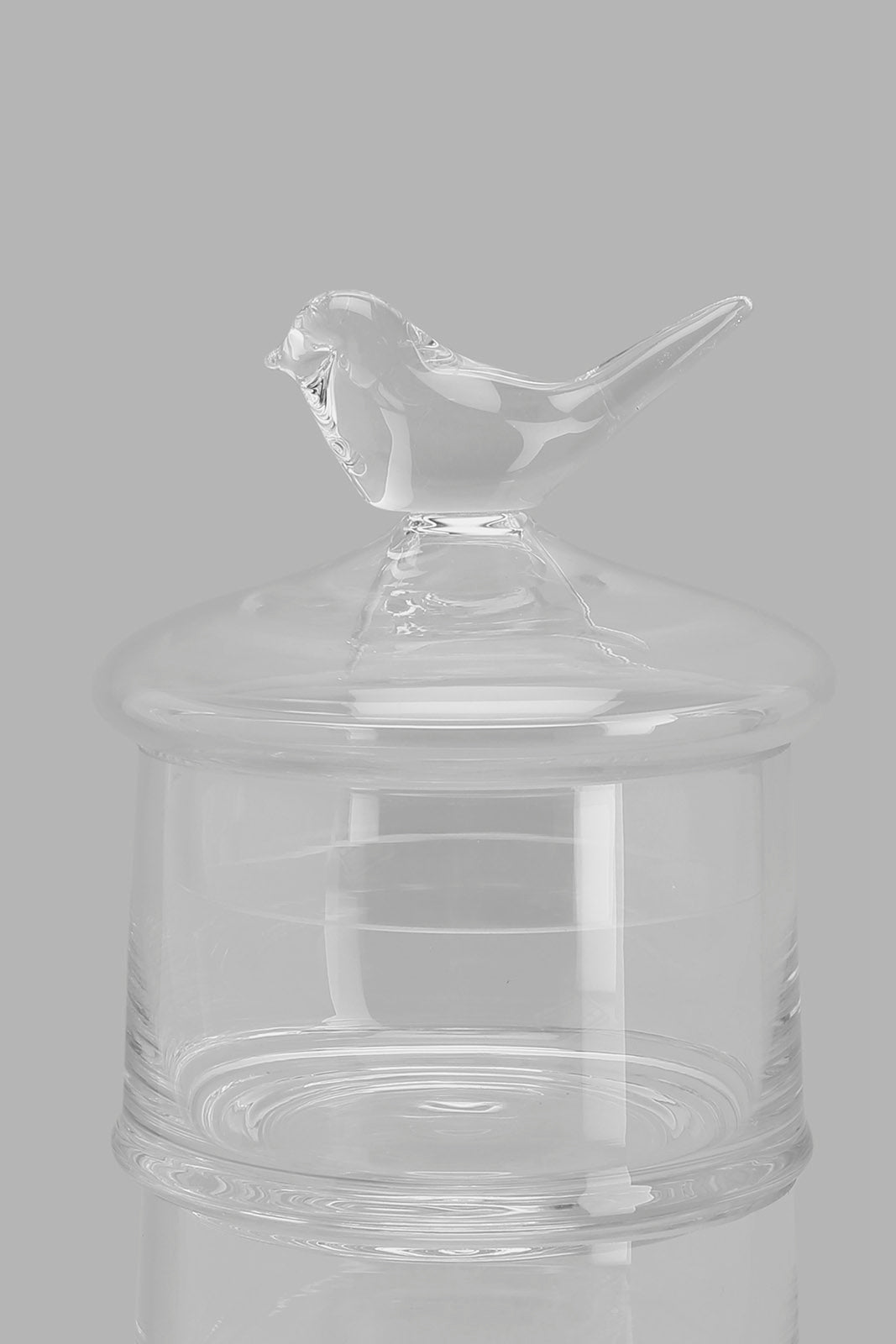 Redtag-Clear-Glass-Partition-Storage-Jar-With-Bird-Lid-Category:Canisters-And-Jars,-Colour:Na,-Deals:New-In,-Filter:Home-Dining,-HMW-DIN-Storage,-New-In-HMW-DIN,-Non-Sale,-Section:Homewares,-W22O-Home-Dining-