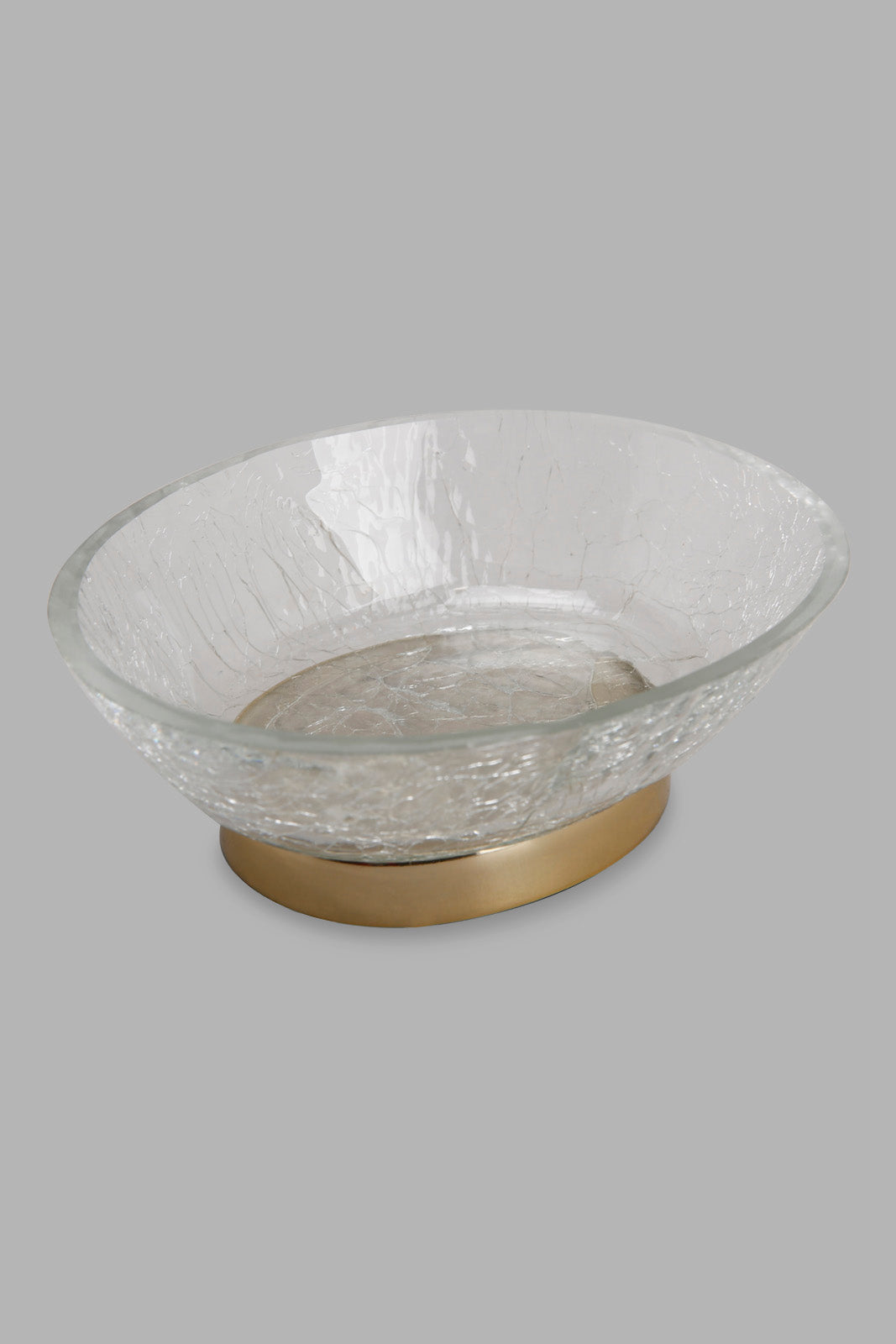 Redtag-Gold-Crackle-Glass-Soap-Dish-Category:Toiletry-Sets,-Colour:Gold,-Deals:New-In,-Filter:Home-Bathroom,-HMW-BAC-Bath-Accessories,-New-In-HMW-BAC,-Non-Sale,-Section:Homewares,-W22B-Home-Bathroom-