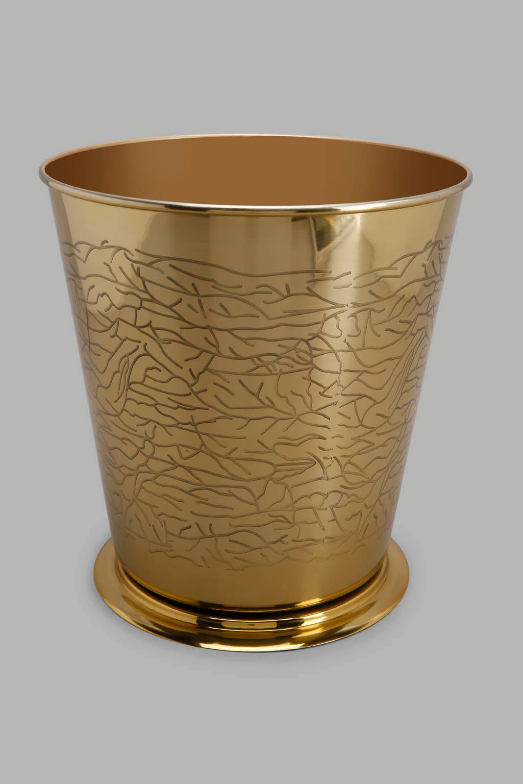 Redtag-Gold-Steel-Waste-Bin-Category:Waste-Bins,-Colour:Gold,-Deals:New-In,-Filter:Home-Bathroom,-HMW-BAC-Bath-Accessories,-New-In-HMW-BAC,-Non-Sale,-Section:Homewares,-W22B-Home-Bathroom-
