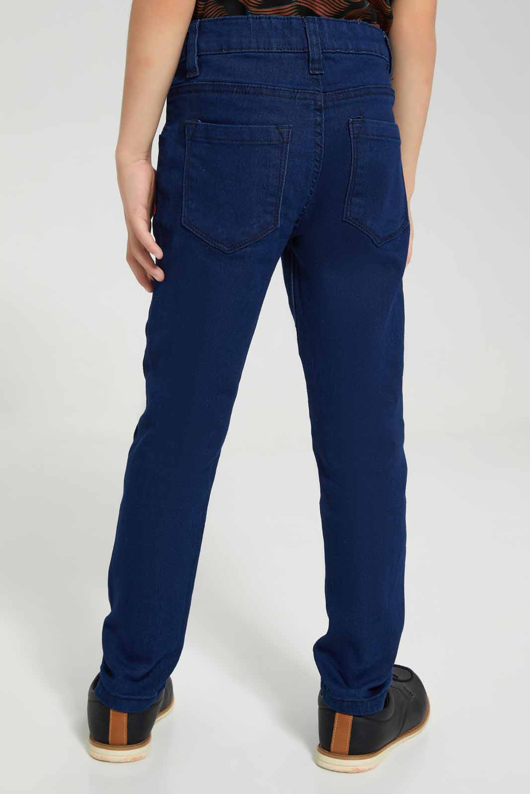 Redtag-Dark-Wash-Denim-Jean-BOY-Jeans,-Category:Jeans,-Colour:Dark-Wash,-Deals:New-In,-Filter:Boys-(2-to-8-Yrs),-New-In-BOY-APL,-Non-Sale,-Section:Boys-(0-to-14Yrs),-VLM,-W22O-Boys-2 to 8 Years