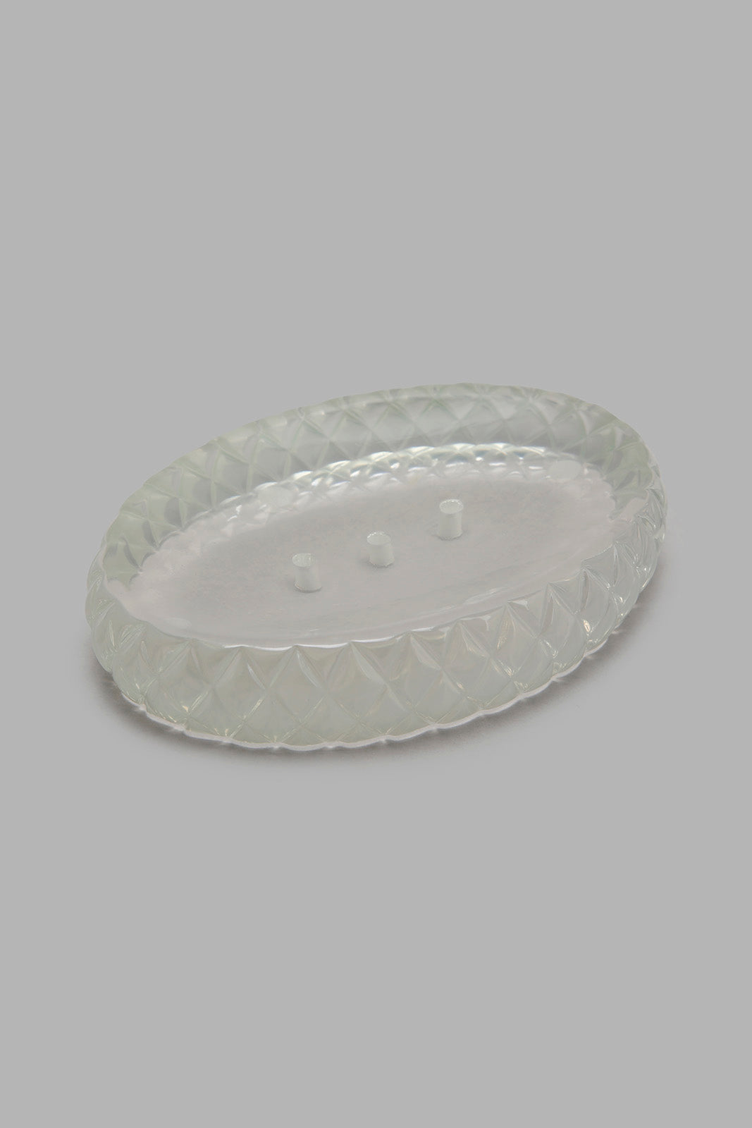Redtag-Clear-Soap-Dish-Category:Toiletry-Sets,-Colour:White,-Deals:New-In,-Filter:Home-Bathroom,-HMW-BAC-Bath-Accessories,-New-In-HMW-BAC,-Non-Sale,-Section:Homewares,-W22B-Home-Bathroom-
