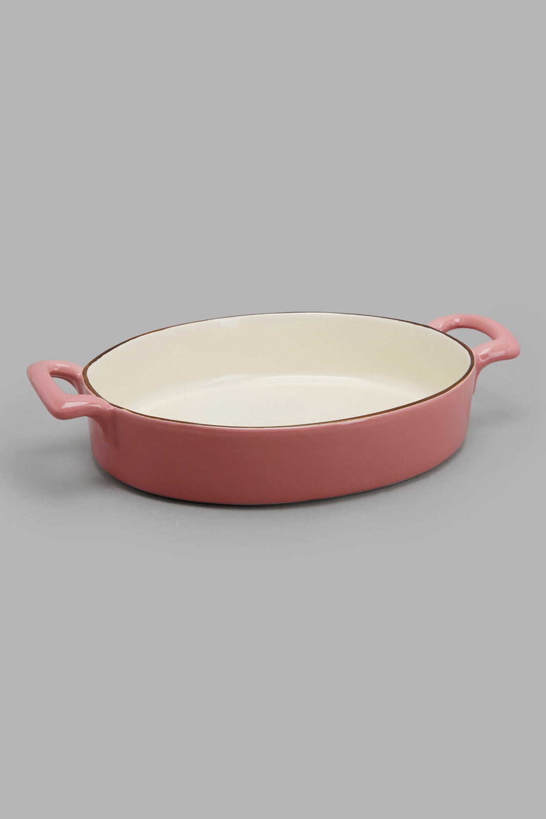 Redtag-Pink-Oval-Baking-Dish-Category:Bakeware,-Colour:Pink,-Deals:New-In,-Filter:Home-Dining,-HMW-DIN-Serveware,-Naya,-New-In-HMW-DIN,-Non-Sale,-Section:Homewares,-W22A-Home-Dining-