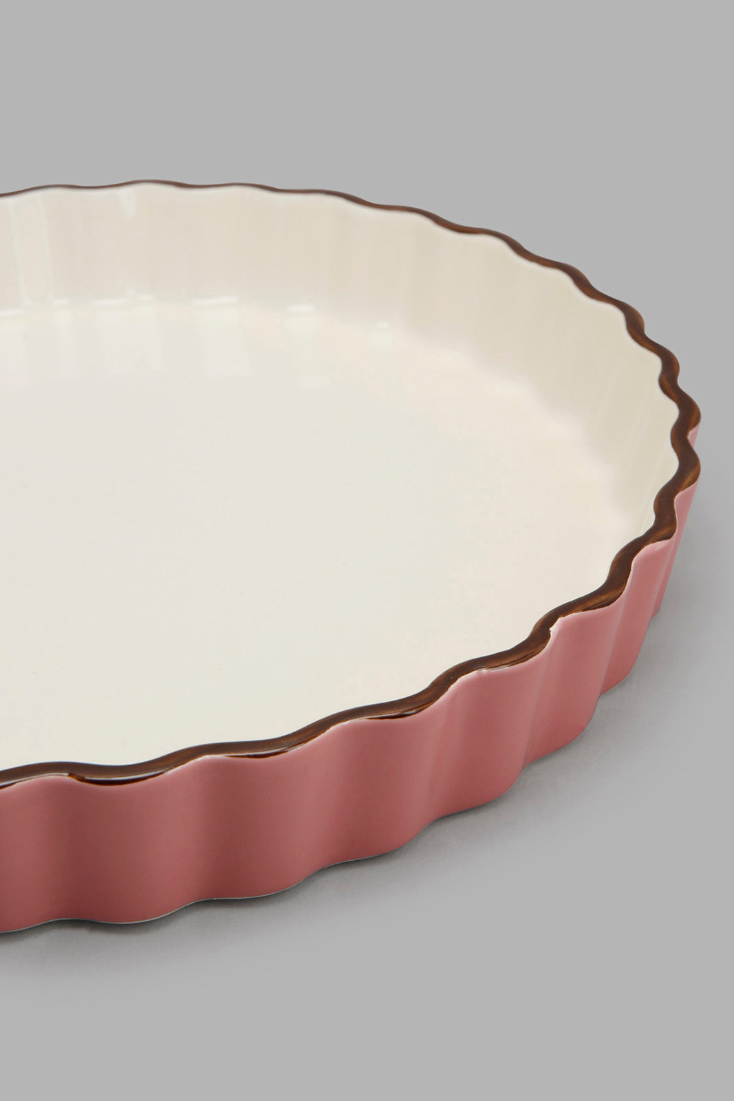 Redtag-Pink-Round-Baking-Dish-Category:Bakeware,-Colour:Pink,-Deals:New-In,-Filter:Home-Dining,-HMW-DIN-Serveware,-Naya,-New-In-HMW-DIN,-Non-Sale,-Section:Homewares,-W22A-Home-Dining-
