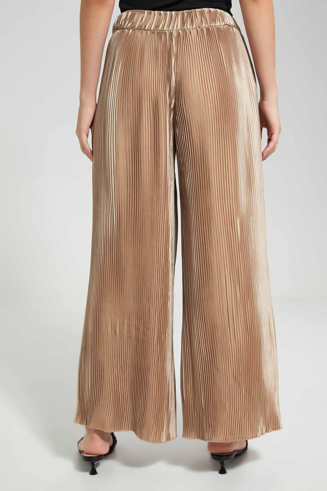 Redtag-Beige-Wide-Legged-Trouser-With-Side-Slit-At-The-Bottom-Category:Trousers,-Colour:Beige,-Deals:New-In,-Filter:Women's-Clothing,-New-In-Women-APL,-Non-Sale,-Section:Women,-W22O,-Women-Trousers-Women's-