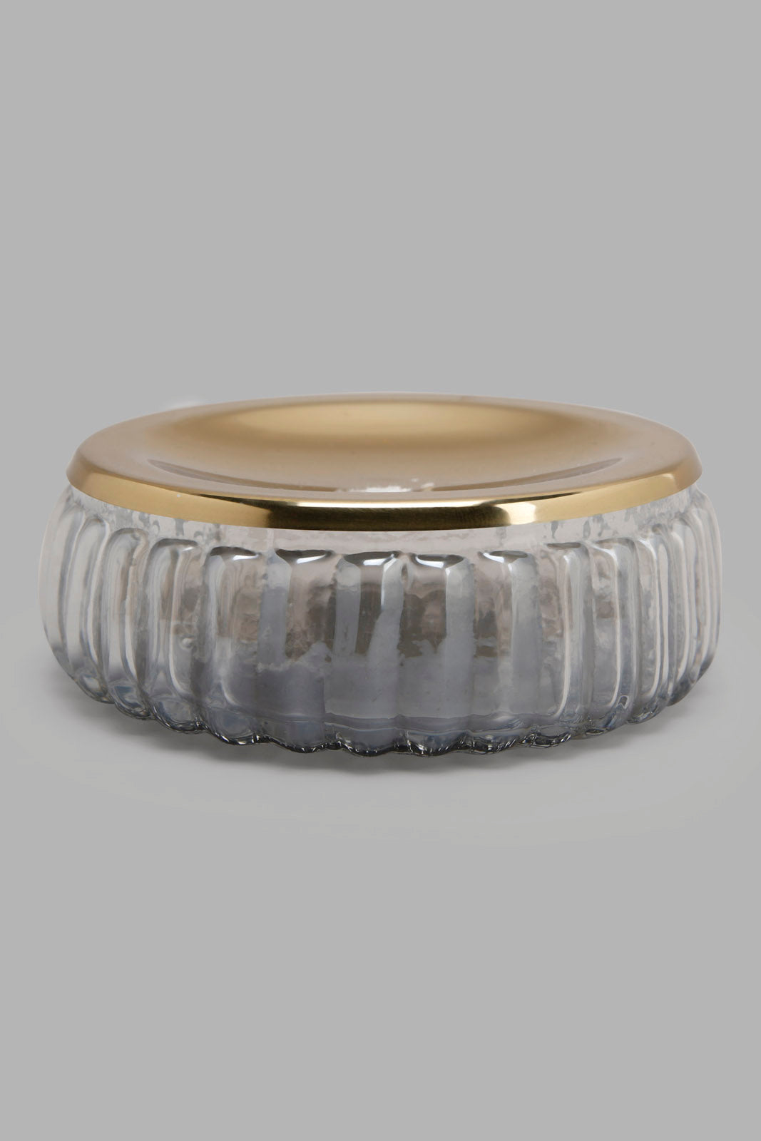Redtag-Gold-Stripe-Glass-Soap-Dish-Category:Toiletry-Sets,-Colour:Gold,-Deals:New-In,-Filter:Home-Bathroom,-HMW-BAC-Bath-Accessories,-New-In-HMW-BAC,-Non-Sale,-Section:Homewares,-W22A-Home-Bathroom-