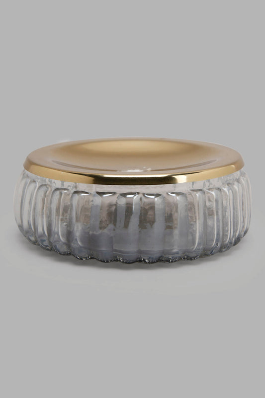 Redtag-Gold-Stripe-Glass-Soap-Dish-Category:Toiletry-Sets,-Colour:Gold,-Deals:New-In,-Filter:Home-Bathroom,-HMW-BAC-Bath-Accessories,-New-In-HMW-BAC,-Non-Sale,-Section:Homewares,-W22A-Home-Bathroom-