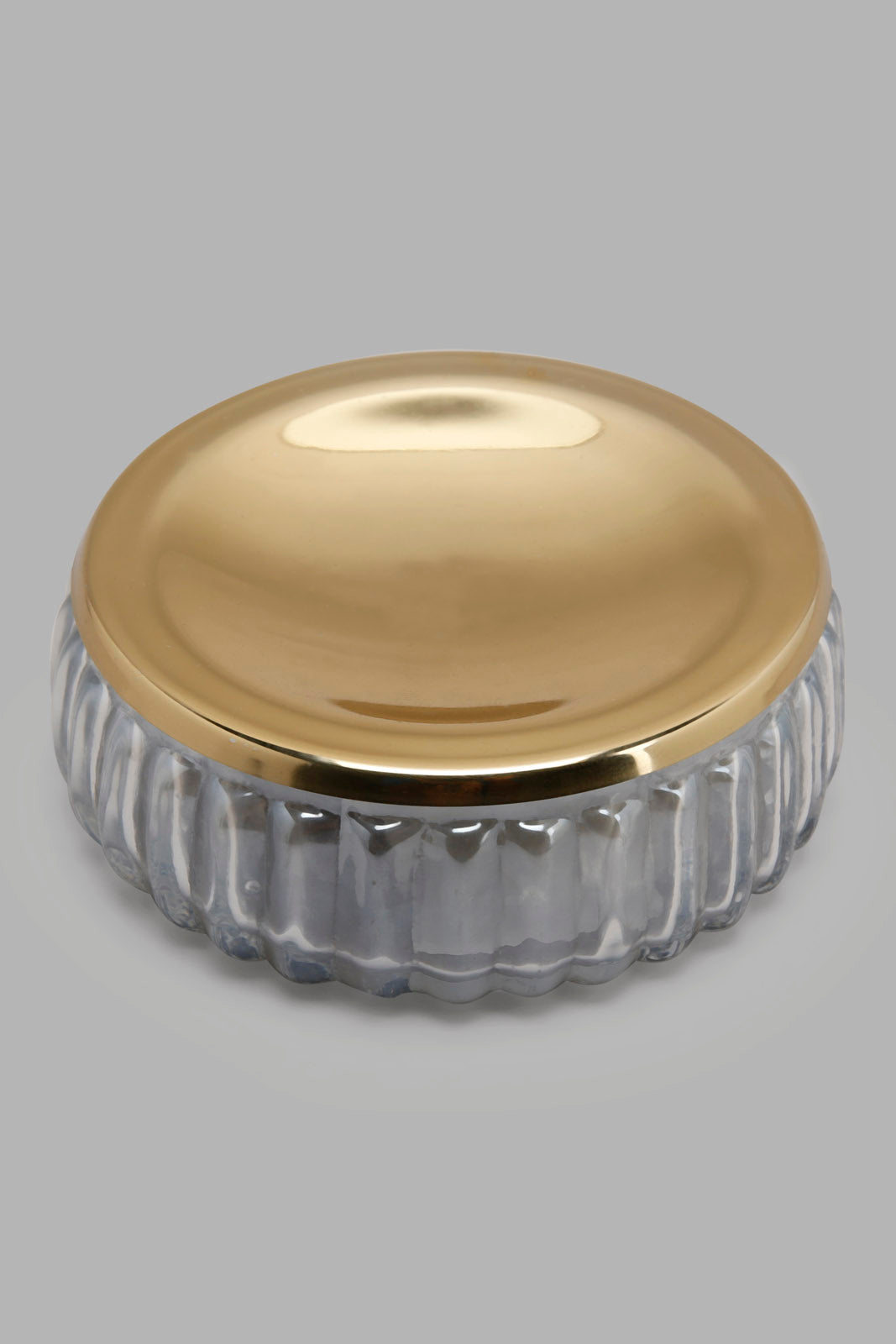 Redtag-Gold-Stripe-Glass-Soap-Dish-Category:Toiletry-Sets,-Colour:Gold,-Deals:New-In,-Filter:Home-Bathroom,-HMW-BAC-Bath-Accessories,-New-In-HMW-BAC,-Non-Sale,-Section:Homewares,-W22A-Home-Bathroom-