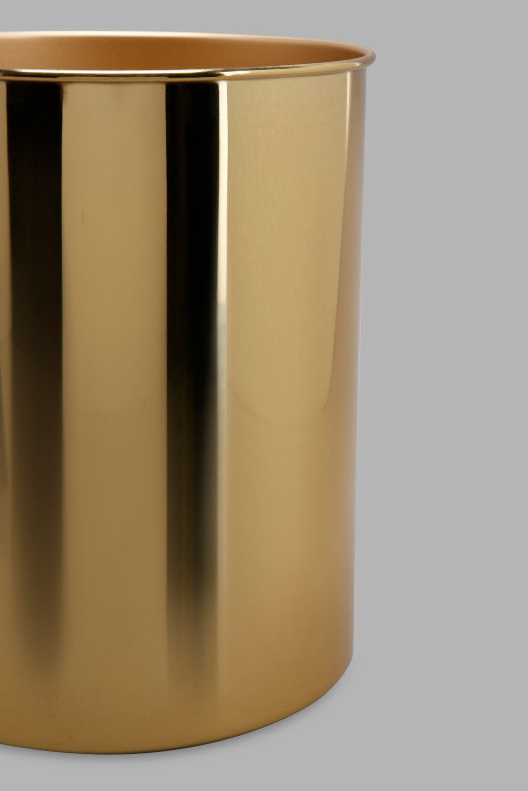 Redtag-Gold-Steel-Waste-Bin-Category:Waste-Bins,-Colour:Gold,-Deals:New-In,-Filter:Home-Bathroom,-HMW-BAC-Bath-Accessories,-New-In-HMW-BAC,-Non-Sale,-Section:Homewares,-W22A-Home-Bathroom-
