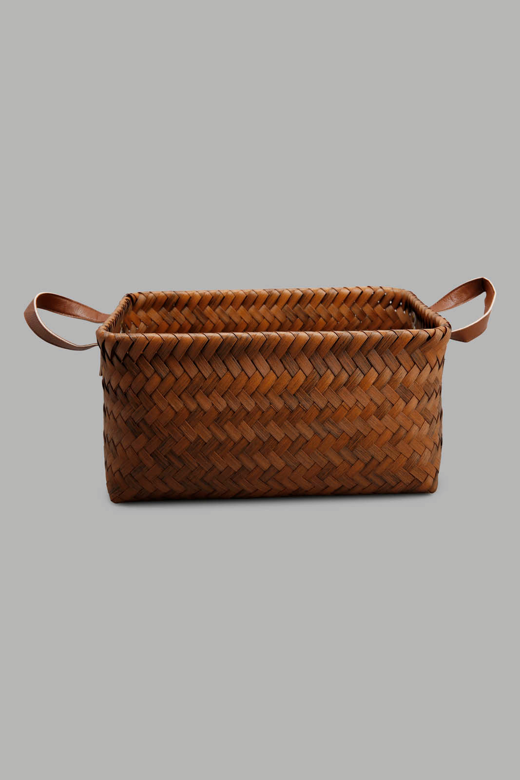 Redtag-Brown-Rectangle-Laundry-Basket-(Large)-Category:Laundry-Hampers,-Colour:Brown,-Deals:New-In,-Filter:Home-Bathroom,-Harmony,-HMW-BAC-Bath-Accessories,-New-In-HMW-BAC,-Non-Sale,-Section:Homewares,-W22A-Home-Bathroom-