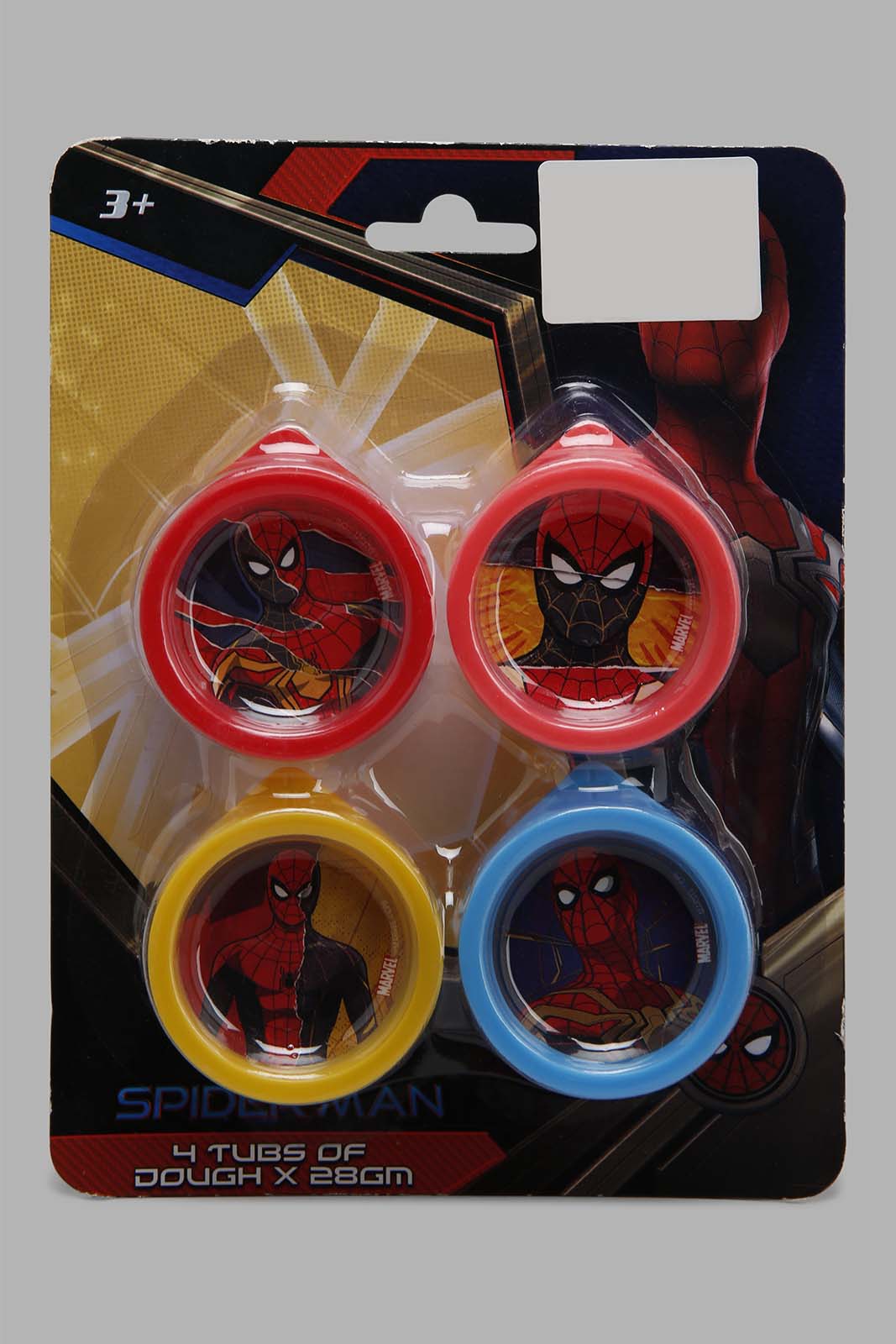 Redtag-Spiderman-4-Tub-Of-Dough-*28Gm-BTS,-Category:Toys,-CHR,-Colour:Red,-Filter:Toys-Accessories,-IMP-Toys,-New-In,-New-In-IMP-ACC,-Non-Sale,-Section:Girls-(0-to-14Yrs),-W22O-Toys-