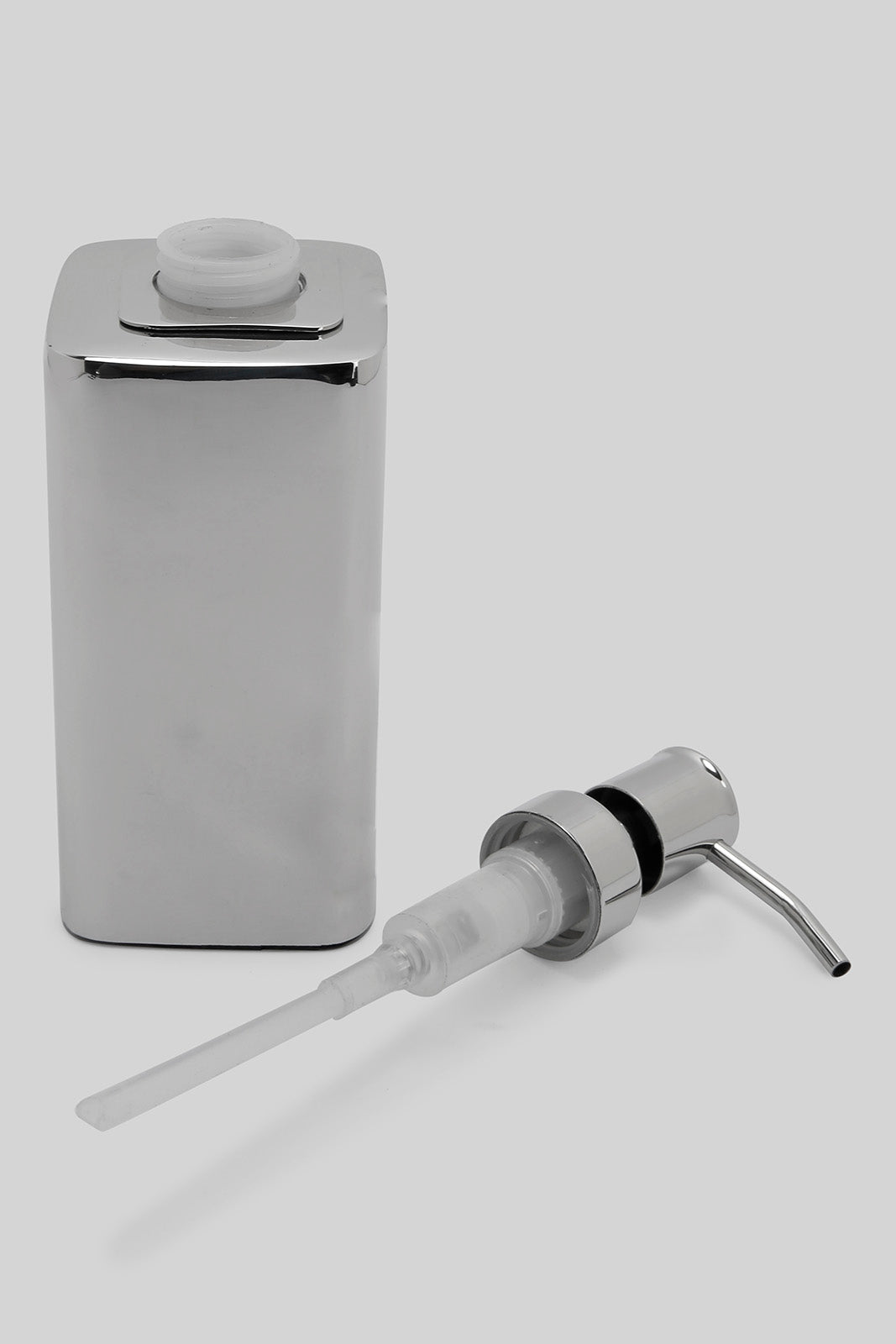 Redtag-Silver-Lotion-Dispenser-Category:Toiletry-Sets,-Colour:Silver,-Deals:New-In,-Filter:Home-Bathroom,-HMW-BAC-Bath-Accessories,-New-In-HMW-BAC,-Non-Sale,-Section:Homewares,-W22A-Home-Bathroom-