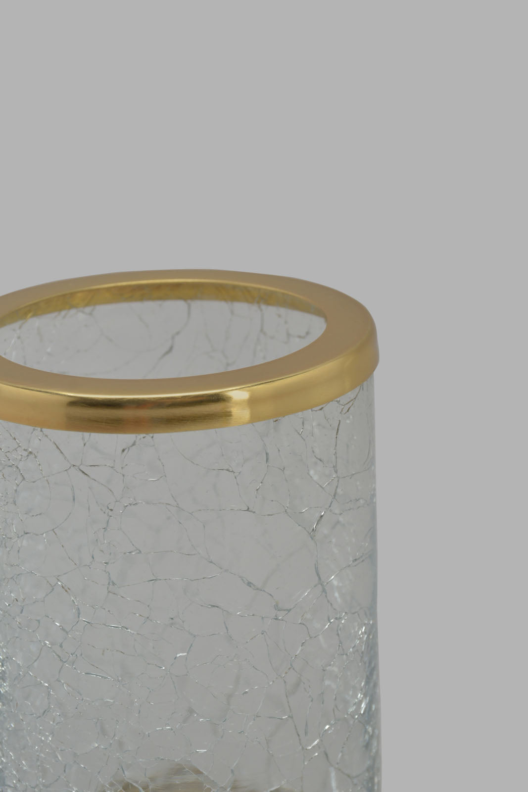 Redtag-Gold-Crackle-Glass-Tumbler-Category:Toiletry-Sets,-Colour:Gold,-Deals:New-In,-Filter:Home-Bathroom,-Harmony,-HMW-BAC-Bath-Accessories,-New-In-HMW-BAC,-Non-Sale,-S22C,-Section:Homewares-Home-Bathroom-