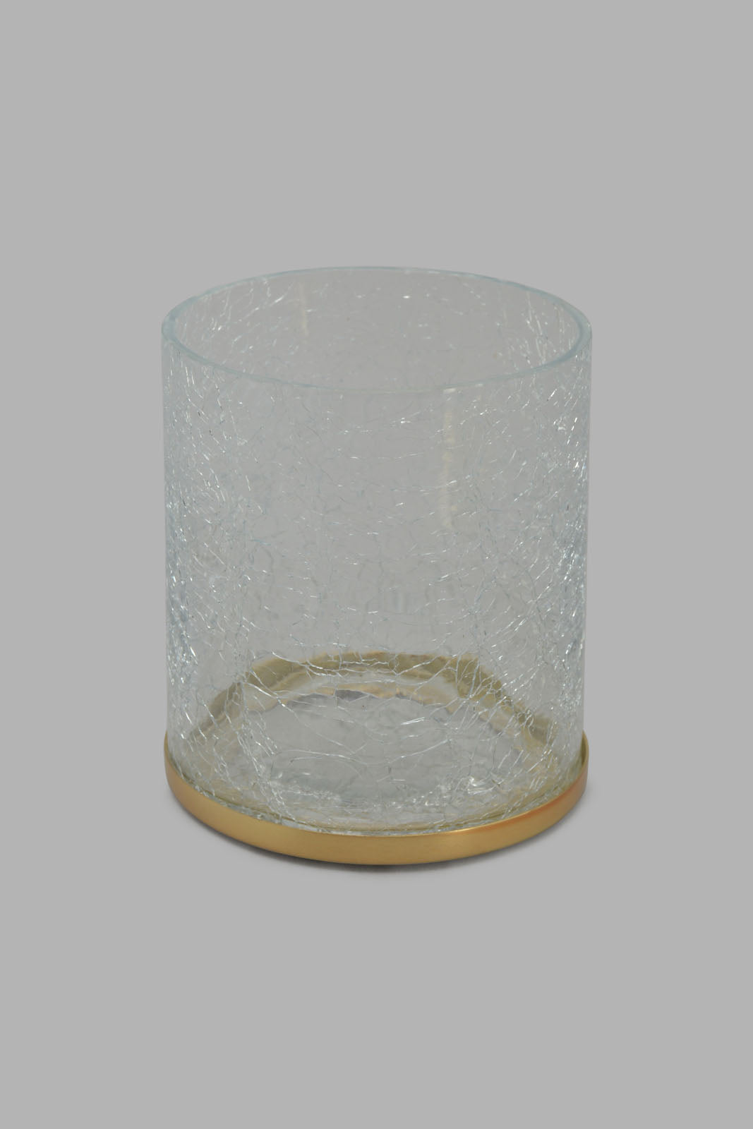 Redtag-Gold-Crackle-Glass-Cotton-Jar-Category:Bathroom-Accessories,-Colour:Gold,-Deals:New-In,-Filter:Home-Bathroom,-Harmony,-HMW-BAC-Bath-Accessories,-New-In-HMW-BAC,-Non-Sale,-S22C,-Section:Homewares-Home-Bathroom-