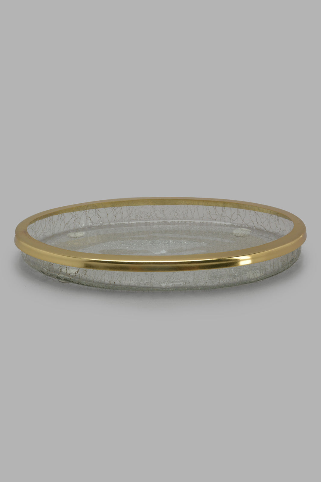 Redtag-Gold-Crackle-Glass-Amenity-Tray-Category:Toiletry-Sets,-Colour:Gold,-Deals:New-In,-Filter:Home-Bathroom,-Harmony,-HMW-BAC-Bath-Accessories,-New-In-HMW-BAC,-Non-Sale,-S22C,-Section:Homewares-Home-Bathroom-