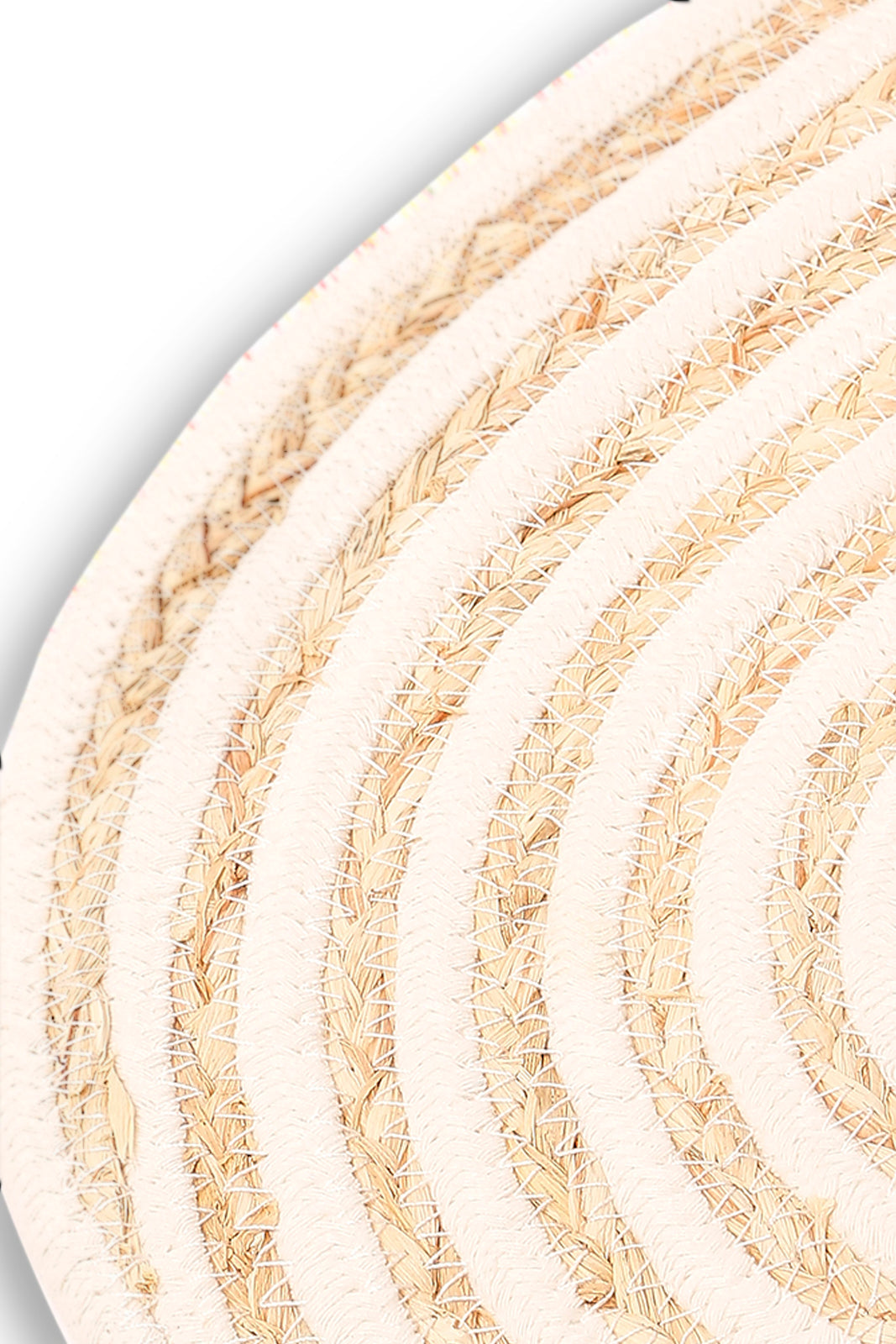 Redtag-White-Oval-Placemat-Category:Placemats-&-Coasters,-Colour:White,-Deals:New-In,-Dept:Home,-Euphoric,-Filter:Home-Dining,-HMW-DIN-Kitchen-Accessories,-New-In-HMW-DIN,-Non-Sale,-Section:Homewares,-W22O-Home-Dining-