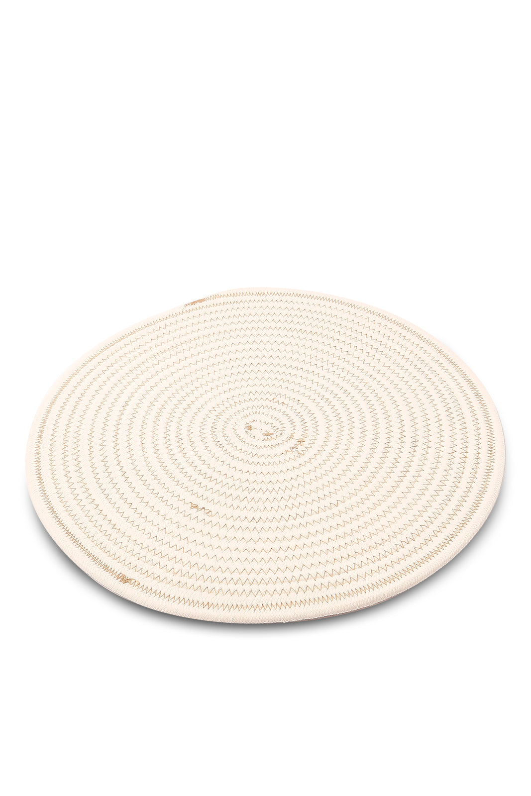 Redtag-White-Round-Placemat-Category:Placemats-&-Coasters,-Colour:White,-Deals:New-In,-Dept:Home,-Euphoric,-Filter:Home-Dining,-HMW-DIN-Kitchen-Accessories,-New-In-HMW-DIN,-Non-Sale,-Section:Homewares,-W22O-Home-Dining-