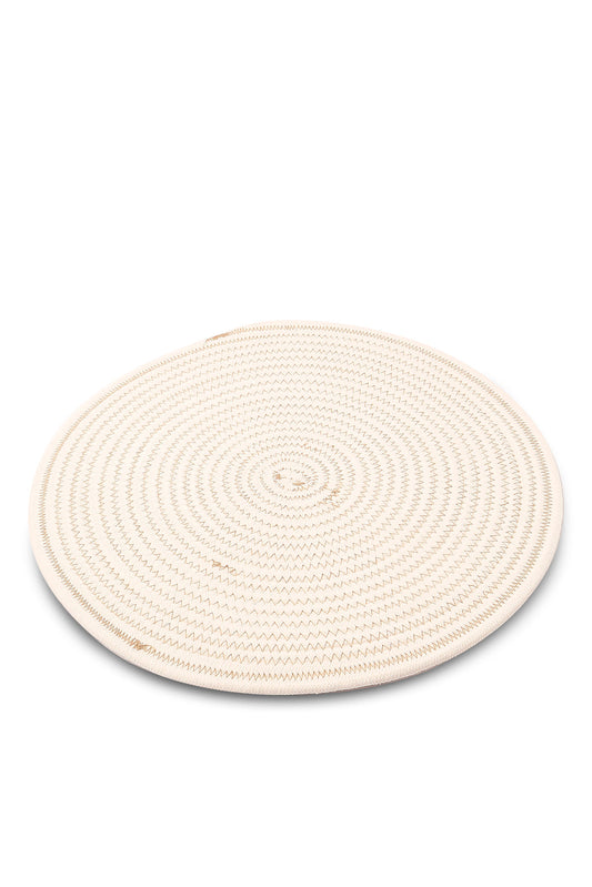 Redtag-White-Round-Placemat-Category:Placemats-&-Coasters,-Colour:White,-Deals:New-In,-Dept:Home,-Euphoric,-Filter:Home-Dining,-HMW-DIN-Kitchen-Accessories,-New-In-HMW-DIN,-Non-Sale,-Section:Homewares,-W22O-Home-Dining-