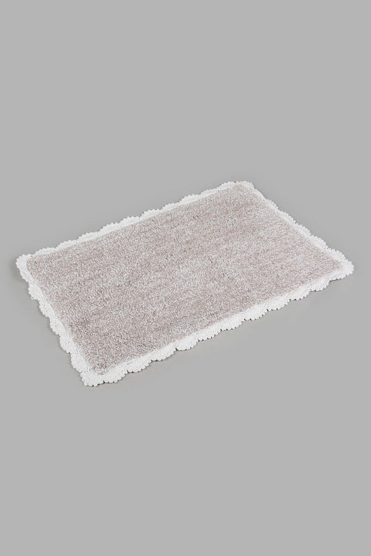 Redtag-Grey-Bath-Mat-Category:Bathmats,-Colour:Grey,-Deals:New-In,-Elsa,-Filter:Home-Bathroom,-HMW-BAC-Bath-Accessories,-New-In-HMW-BAC,-Non-Sale,-Section:Homewares,-W22A-Home-Bathroom-