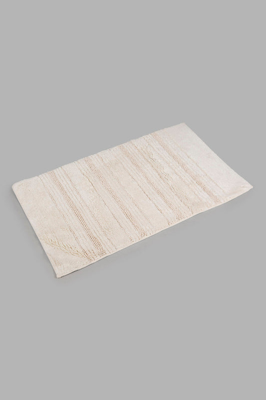 Redtag-Off-White-Bath-Mat-Category:Bathmats,-Colour:Cream,-Deals:New-In,-Filter:Home-Bathroom,-HMW-BAC-Bath-Accessories,-Naya,-New-In-HMW-BAC,-Non-Sale,-Section:Homewares,-W22A-Home-Bathroom-