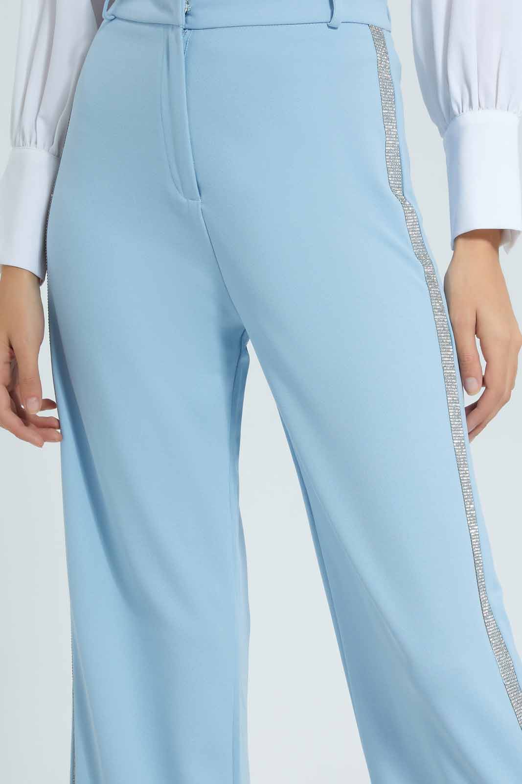 Redtag-Blue-Wide-Legged-Trouser-With-Sequences-On-The-Side-Category:Trousers,-Colour:Blue,-Deals:New-In,-EID,-Filter:Women's-Clothing,-New-In-Women-APL,-Non-Sale,-Section:Women,-W22O,-Women-Trousers-Women's-