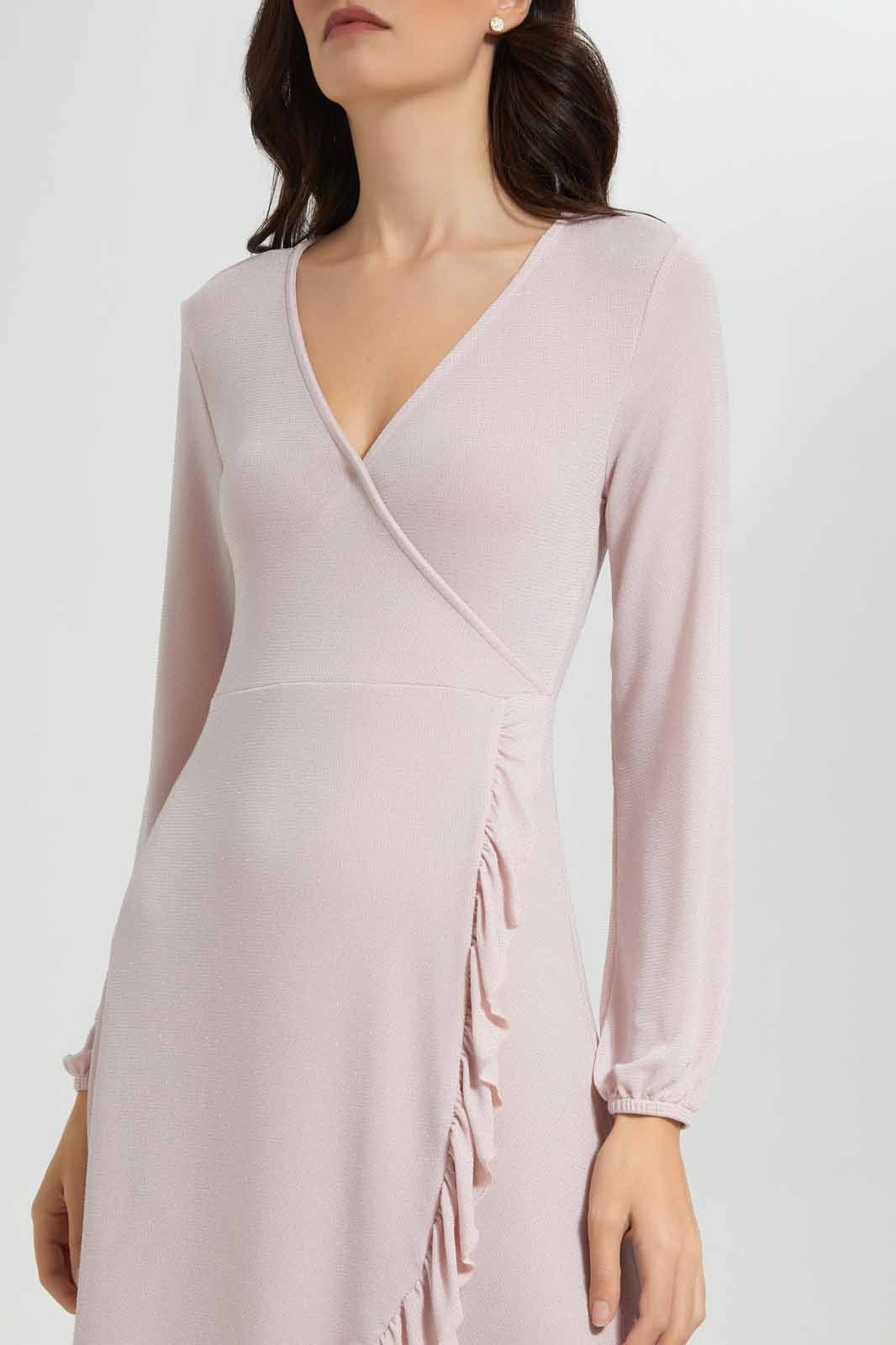 Redtag-Pink-Shimmery-Dress-Category:Dresses,-Colour:Apricot,-Deals:New-In,-EID,-Filter:Women's-Clothing,-New-In-Women-APL,-Non-Sale,-Section:Women,-W22O,-Women-Dresses-Women's-