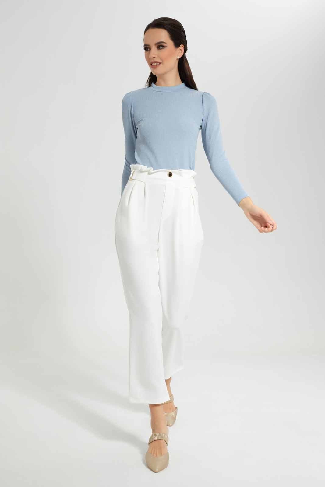 Redtag-Blue-Shimmery-Top-Category:Blouses,-Colour:Blue,-Deals:New-In,-EID,-Filter:Women's-Clothing,-New-In-Women-APL,-Non-Sale,-Section:Women,-W22O,-Women-Blouses-Women's-